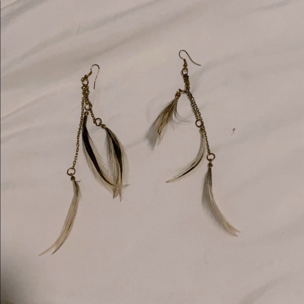 Feather earrings